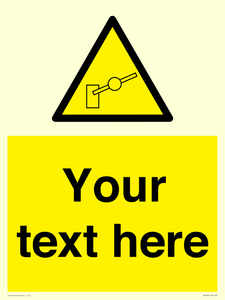 Custom warning barrier